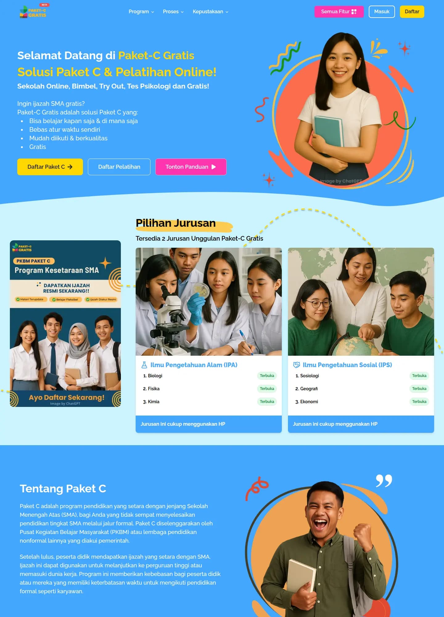 Screenshot of PaketCGratis